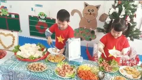 Tiệc Buffet lớp 4B6 - Trường mầm non An Hòa