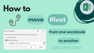 Excel Pivot Table: How to move Pivot from one Workbook to Another