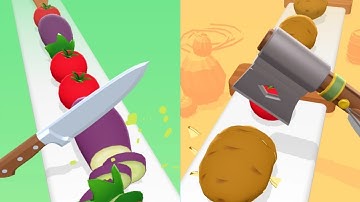 PERFECT SLICES GAME! Very Satisfying and Relaxing ASMR Slicing Video