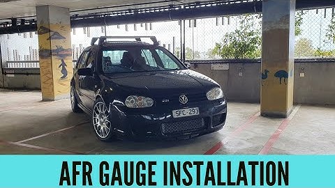 MK4 Golf GTI Jetta 1.8T AFR wide band gauge and sensor installation