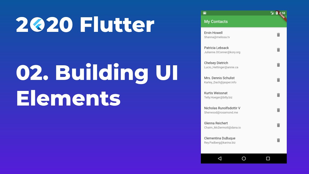 2020 Flutter - 02. Building UI Elements - YouTube