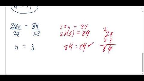 Solving Simple First-Degree Equations Part 1