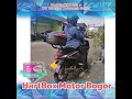 TopBox KMI 201 Hitam / Box Motor Touring Merek KMI201 Termurah / Cocol Untuk Semua Motor