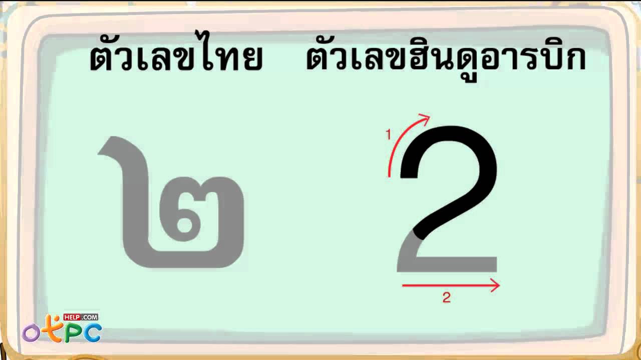 แบบฝึกหัดเขียน  2022  ฝึกเขียน เลขไทยและเลขฮินดูอารบิก - ภาษาไทย ป.2