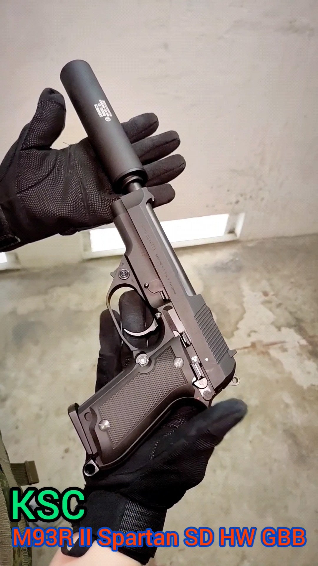 KSC M93R II Spartan SD HW GBB Pistol Airsoft Gun (System 7 Japan KSC M93R II Spartan SD HW GBB Pistol Airsoft Gun (System 7 Japan