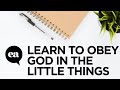 Learn to Obey God In The Little Things | Joyce Meyer