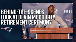 Behind-The-Scenes Look at Former Patriots Safety Devin McCourty's Retirement Ceremony