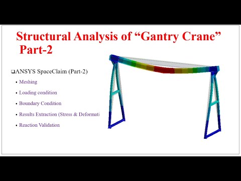 Structural Analysis of Gantry Crane using ANSYS, Part 2
