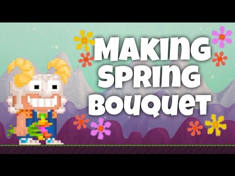Growtopia | Making Spring Bouquet!!