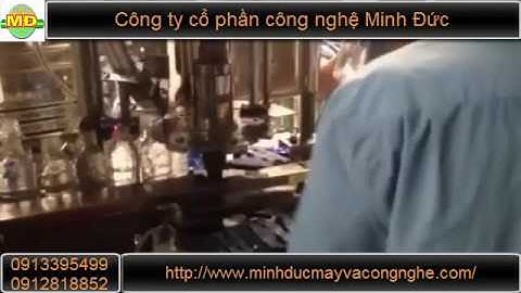 Máy chiết rót nước, dung dịch đóng chai chính xác