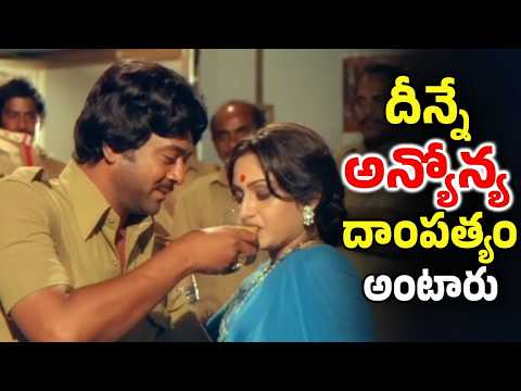 దీన్నే అన్యోన్య దాంపత్యం అంటారు - Krishnam Raju, Jayaprada Ultimate Family Drama Scenes | Mohan Babu