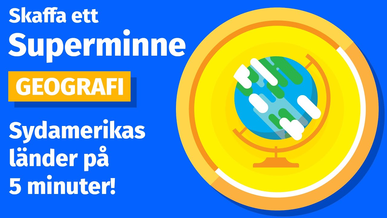 Lär dig Sydamerikas länder på 5 minuter!