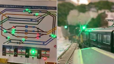 Nゲージ閉塞信号システム Block Signal for N scale