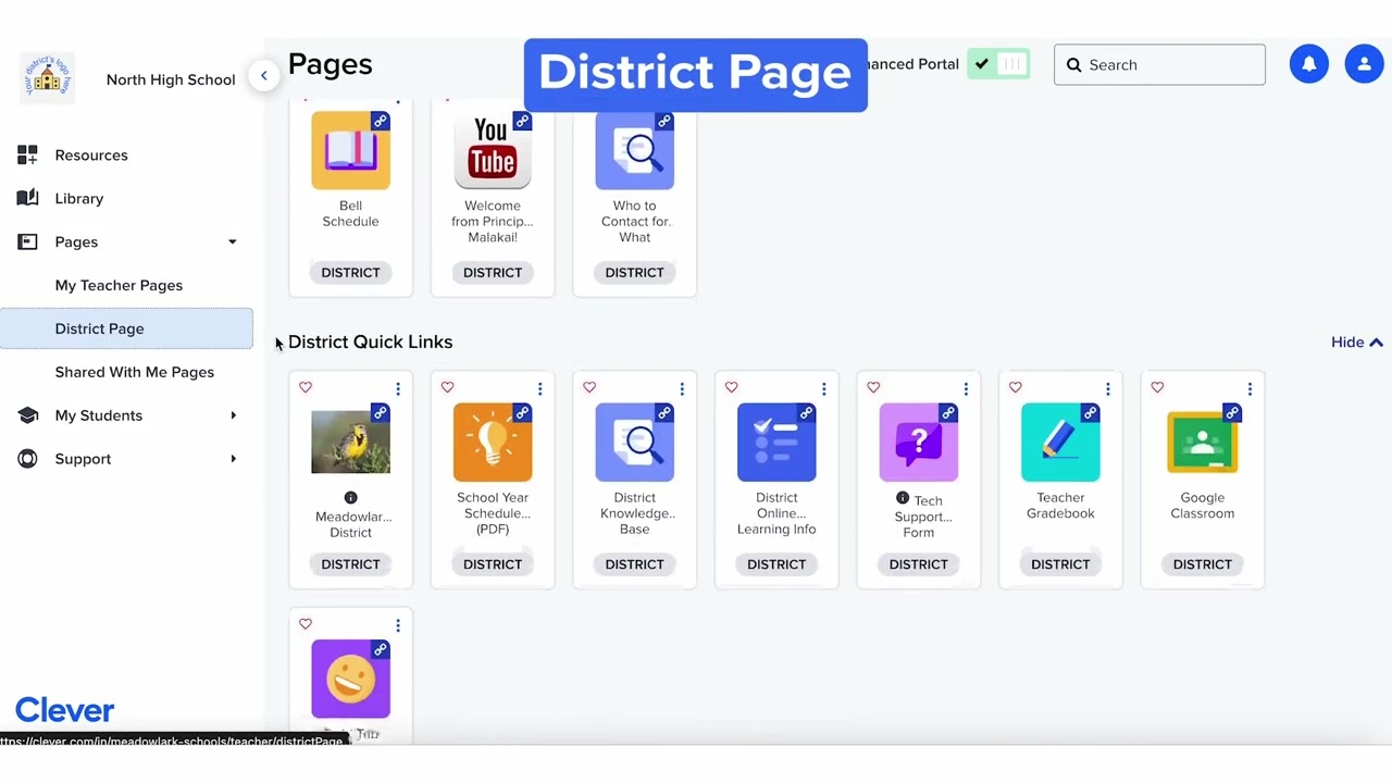 Inside the Clever Portal for Teachers