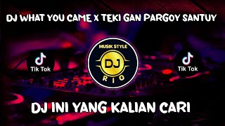DJ ENGKOL WHAT YOU CAME X TEKI GAN PARGOY SANTUY DJ FYP 2022 WHAT YOU CAME X TEKI GAN