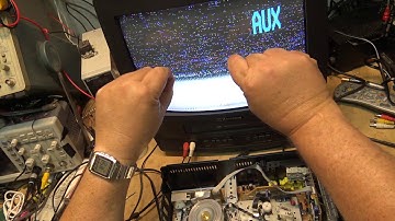 VHS tape path alignment without using a scope