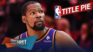 Lakers \& Suns odds shrink, Bucks \& 76ers share biggest slice of Title Pie | NBA | FIRST THINGS FIRST