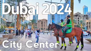 Dubai [4K] Amazing Burj Khalifa, City Center Walking Tour 2024 🇦🇪