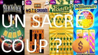 GRATTAGE DE TICKETS FDJ | Black Jack, Mini Mots Croisés, Ticket d’Or, & Millionnaire | SACRÉ COUP ?