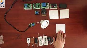 1 channels RF relay remote control display