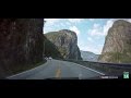 Auto trip on amazing Norwegian roads (Forsand - Odda)