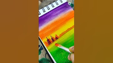 easy gauache painting #artjournaling #gouache #zaqiya #shorts #bulletjournal #Artjournal