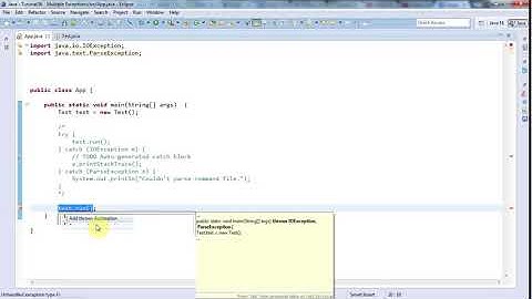 Learn Java Tutorial for Beginners, Part 36  Multiple Exceptions