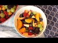 Fruit Salad Recipe with Mint Simple Syrup | How To Make Fruit Salad