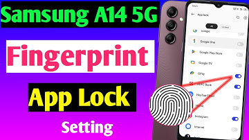 Samsung A14 5g app lock fingerprint setting | Samsung A14 me app me fingerprint lock kaise lagaen
