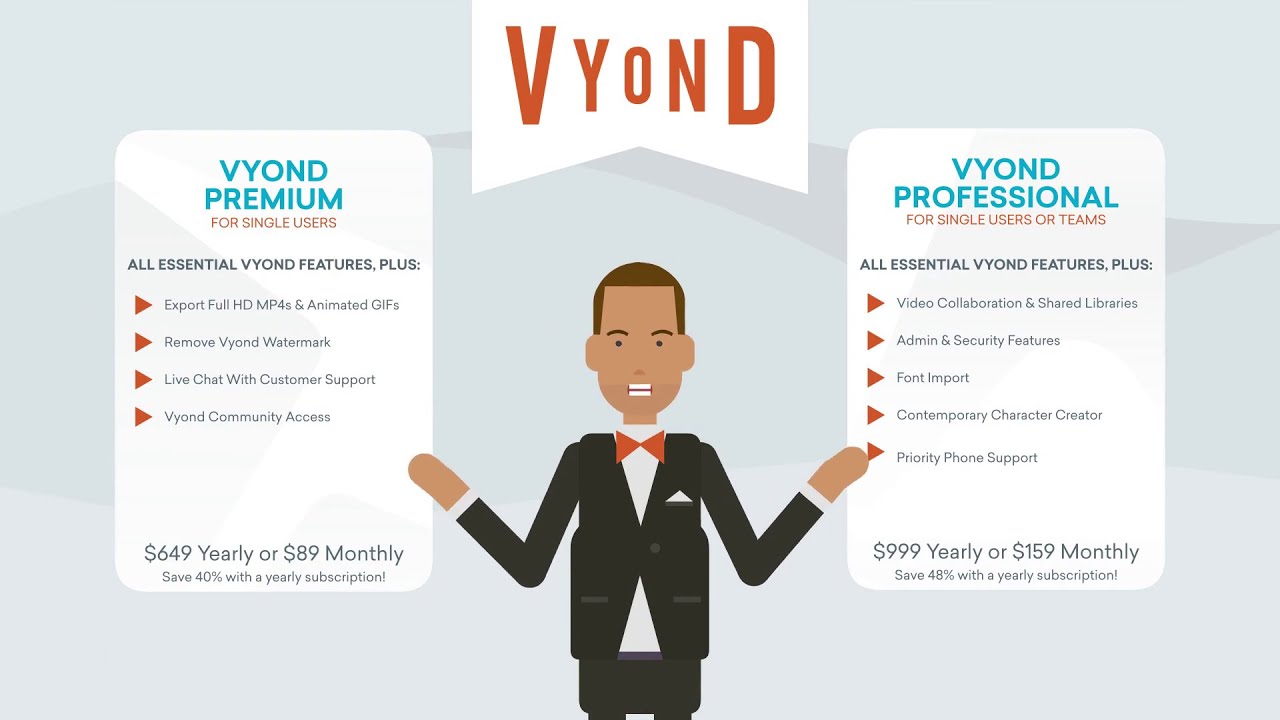 Vyond Premium or Professional