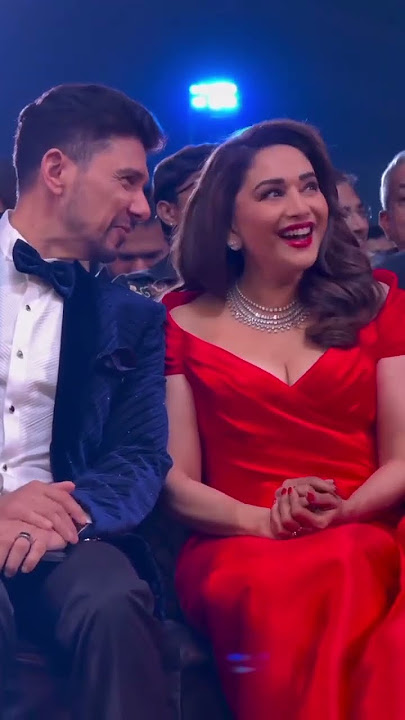 Madhuri Dixit with husband Dr Shriram Nene #madhuri #madhuridixitfilmfare