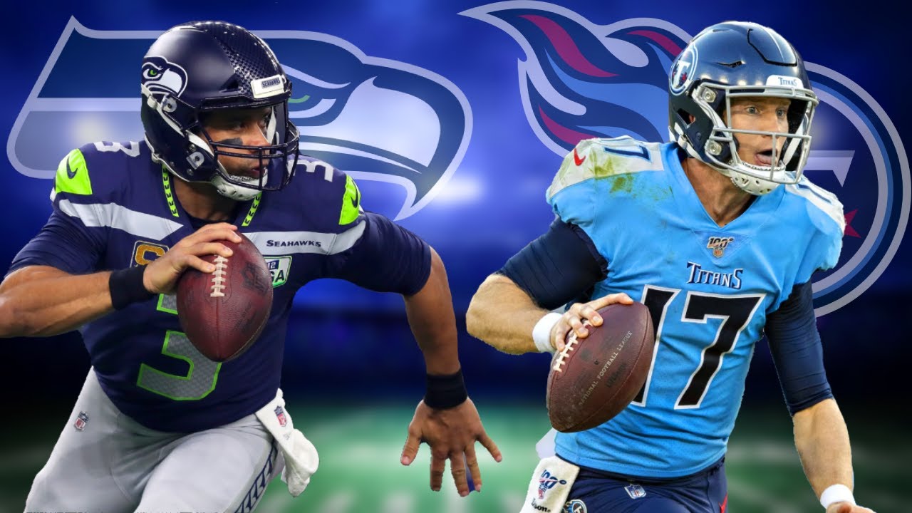 Tennessee Titans vs Seattle Seahawks Ryan Tannehill, Russell Wilson