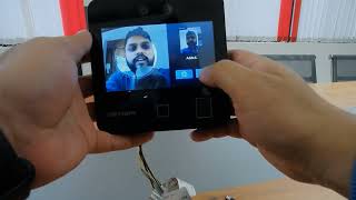 How to add user in DS K1T343MFWX Face Attendance screenshot 1