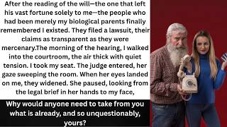 My parents sued me for Grandpa's money. Then the judge looked at me and froze.