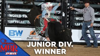 Mini Bull Riders Parker Crenshaw Wins The Junior Division Le 2019