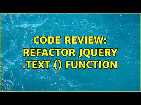 Code Review: Refactor