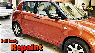 FULL BODY REPAINT SWIFT 2010 DARK ORANGE II NEW SHREE AUTO WORKS