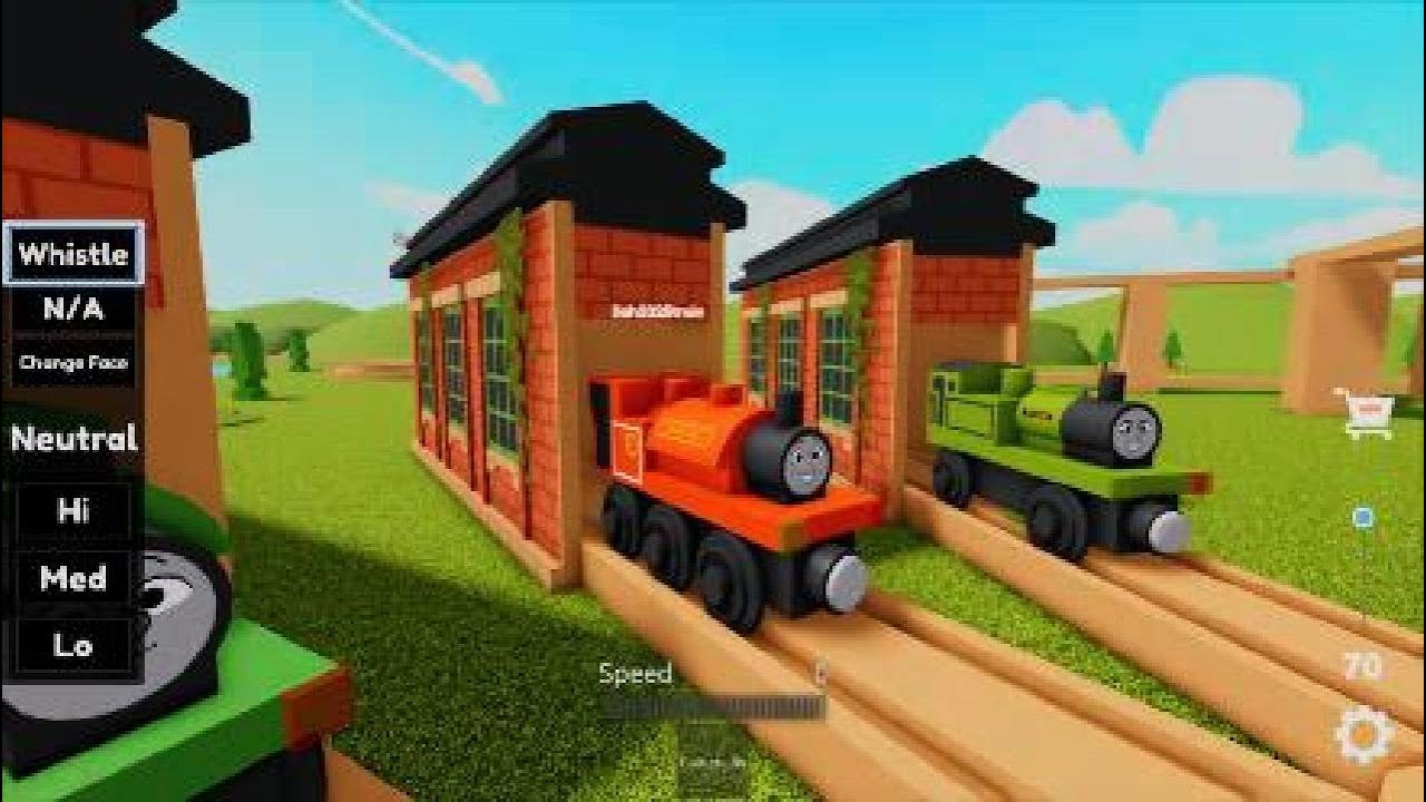 Whistles and horns and bells as heard in woodset railway roblox