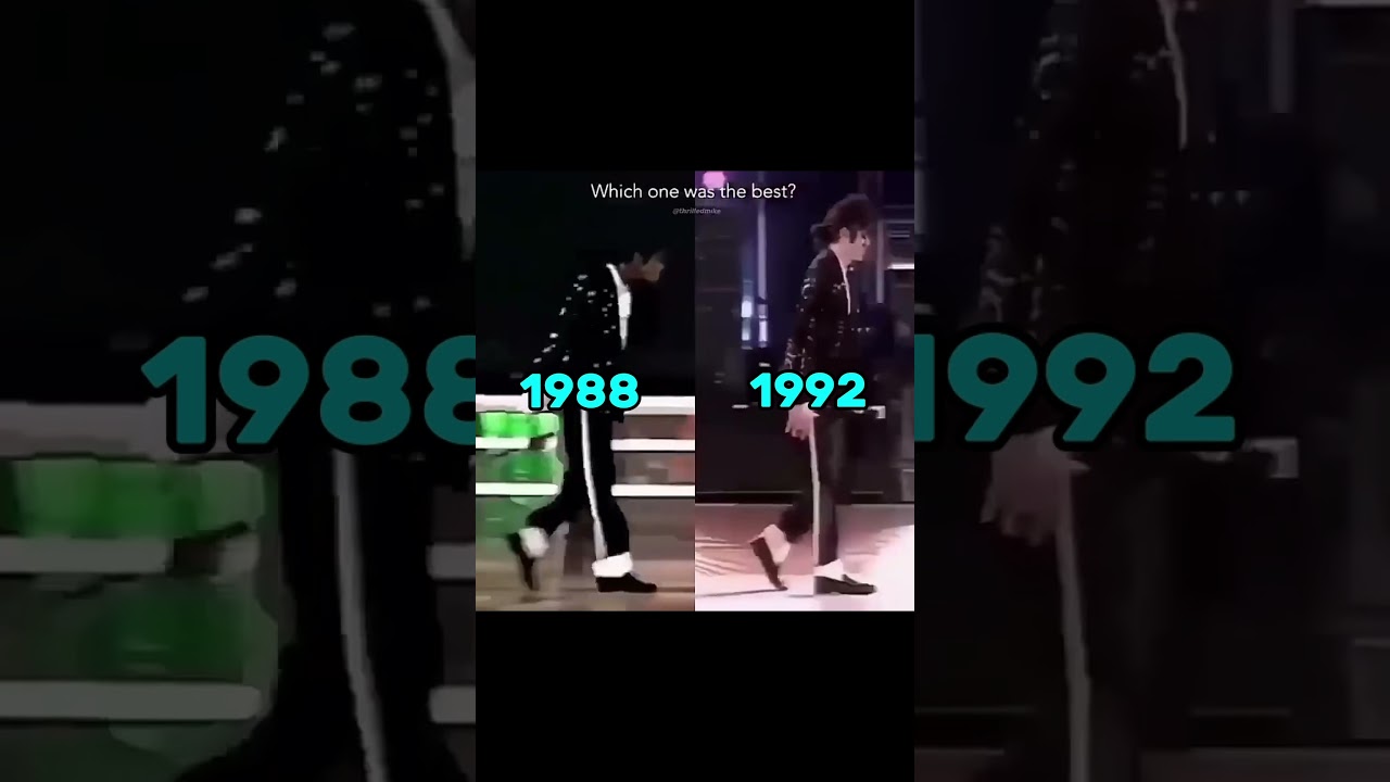 MICHAEL JACKSON MOONWALK DANGEROUS TOUR VS BAD TOUR 😯