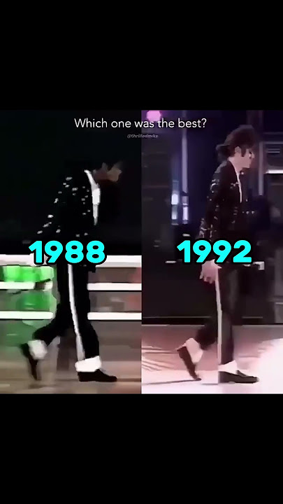 MICHAEL JACKSON MOONWALK DANGEROUS TOUR VS BAD TOUR 😯
