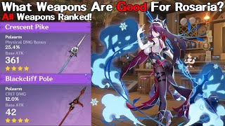 What Are The Best Weapons For Rosaria? All Weapons Ranked! (Genshin Impact)