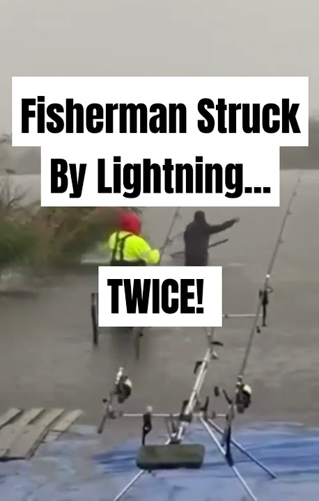Visser getroffen door bliksem... TWEE KEER