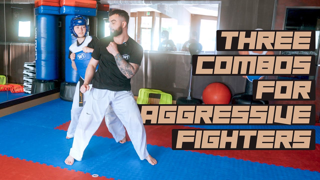 3 of the BEST Combos for Aggressive Fighters Taekwondo Sparring Tips