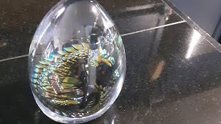 This turned out so cute. Dragon in an egg with resin.