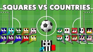 Square Football - Square League vs Country League! screenshot 4