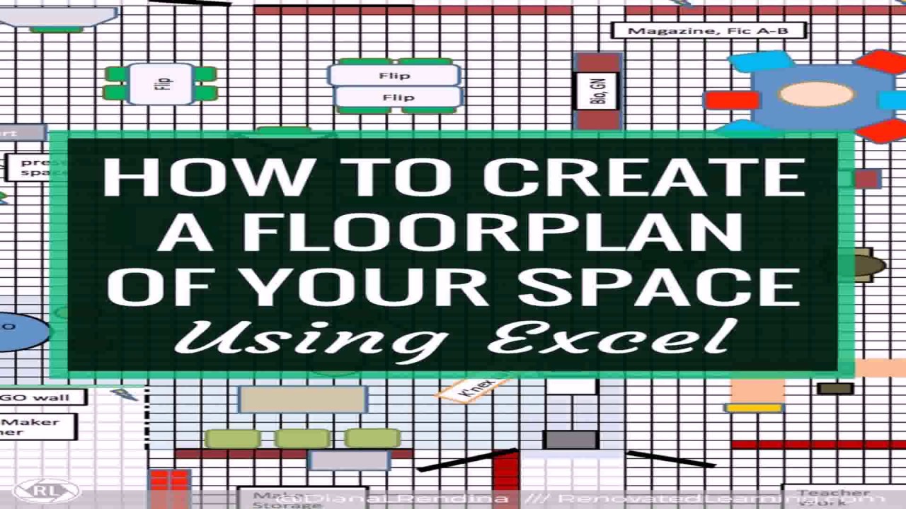 Office Floor Plan Excel Template (see description) - YouTube