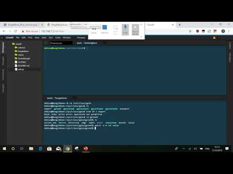 BeagleBone Blue - Scuttle - Web GUI displaying button click in real time
