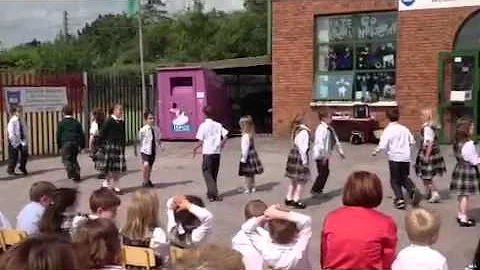 TJ Irish Dancing Display at school today...