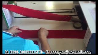 automatic fusing machine working video 2 (fabric folding tool excluded)