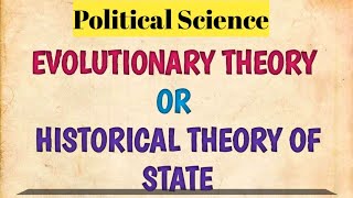 evolutionary theory of the state